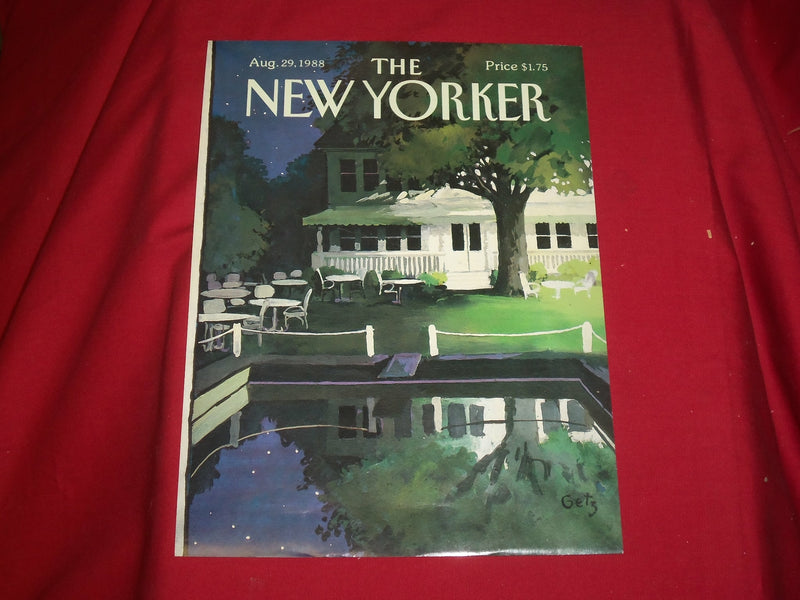 1988 AUGUST 29 NEW YORKER MAGAZINE FRONT COVER ONLY - GREAT ART FOR FRAMING