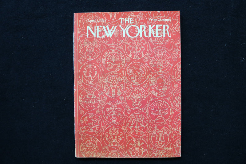 1965 APRIL 3 NEW YORKER MAGAZINE - GREAT ILLUSTRATED COVER - NY 2683