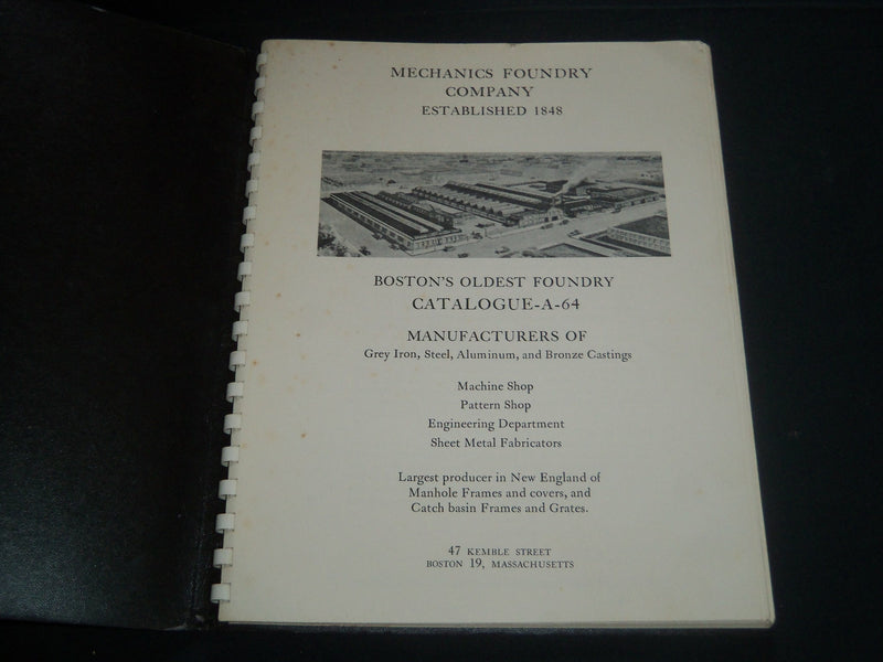 1955-1964 CASTINGS MECHANICS FOUNDRY CO. CATALOG LOT OF 2 -BOSTON MA- SP 3215H