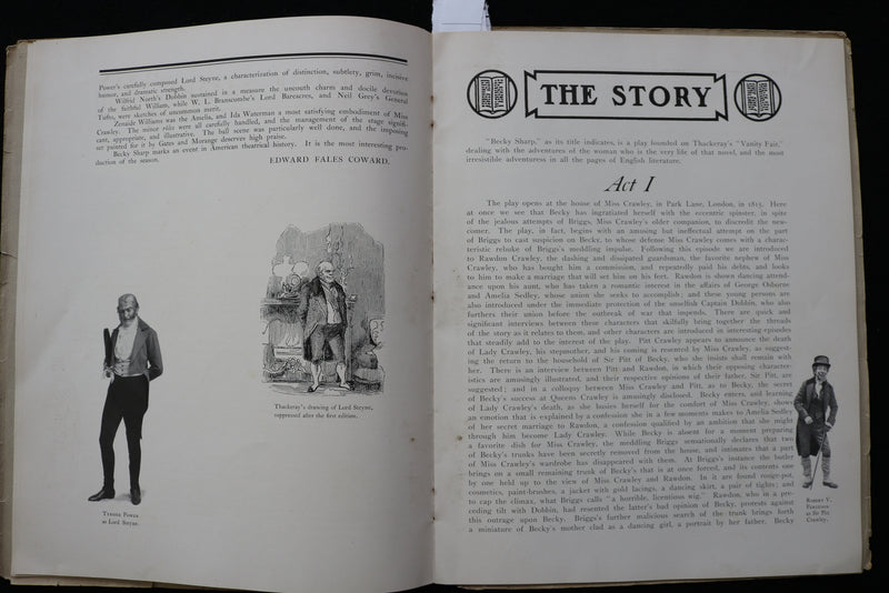 1899 THE PICTURE BOOK OF BECKY SHARP - MRS. FISKE - LANGDON MITCHELL - K 2304