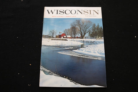 1974 WINTER WISCONSIN TRAILS MAGAZINE - BLACK EARTH CREEK COVER - E 9869