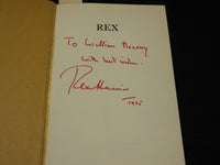1975 REX AN AUTOBIOGRAPHY HARDCOVER BOOK INSCRIBED BY REX HARRISON - D 453