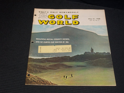 1968 MAY 31 GOLF WORLD MAGAZINE - ROYAL COUNT DOWN FRONT COVER - E 7201