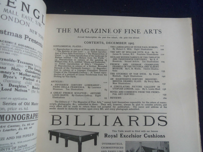 1906 JANUARY THE MAGAZINE OF FINE ARTS - GREAT PHOTOS, STORIES & ADS - ST 7289