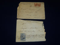 1930'S GREEK LETTERS & STAMPED ENVELOPES LOT - NEWARK NEW JERSEY - J 4767