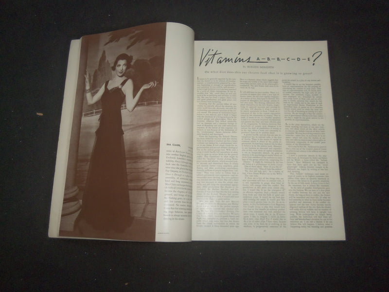 1938 MARCH THE STAGE MAGAZINE - BEATRICE LILLIE COVER - SP 1520J