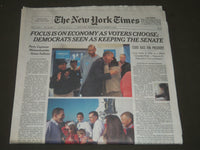 2012 NOVEMBER 7 NEW YORK TIMES - FOCUS ON ECONOMY AS VOTERS CHOOSE - NP 2631