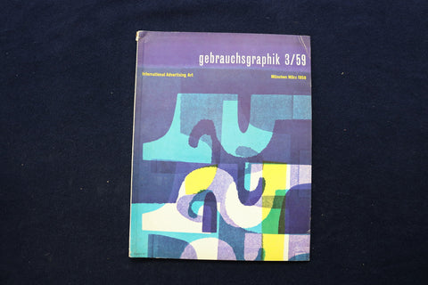1959 MARCH GEBRAUCHS GRAPHIK MAGAZINE - GERMAN/ENGLISH TEXT - E 11244