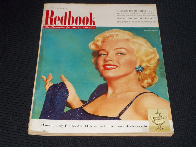 1953 MARCH REDBOOK MAGAZINE - MARILYN MONROE FRONT COVER - E 14007