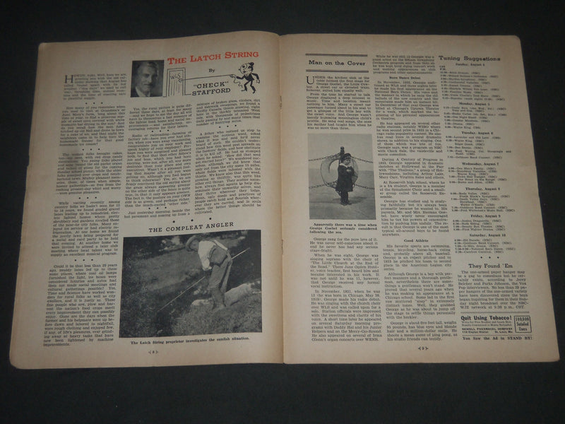 1935 AUGUST 3 STAND BY MAGAZINE - GEORGE GOBEL COVER - ST 4947