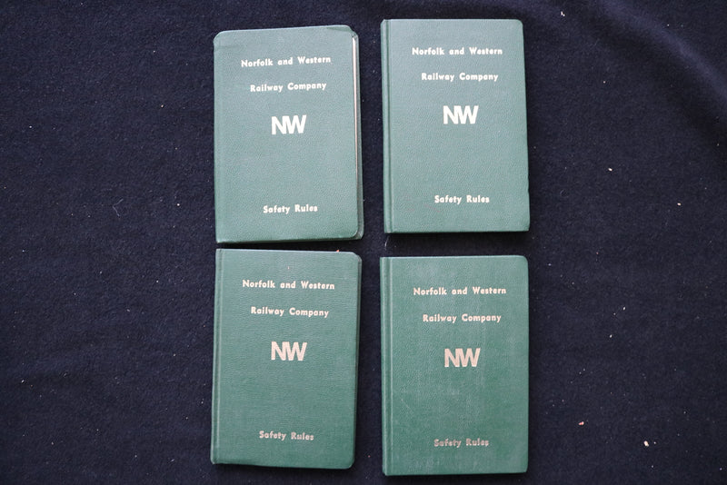 1960'S-1980'S NORFOLK AND WESTERN-SOUTHERN -SAFETY MANUALS - LOT OF 16 - O 3674
