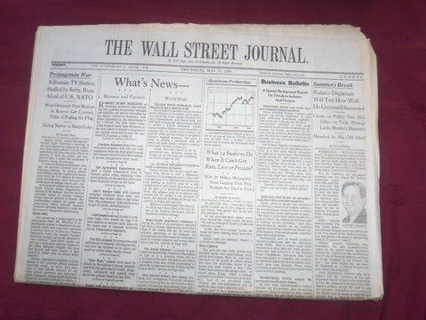 1999 MAY 13 THE WALL STREET JOURNAL-BOSNIAN TV STATIONS STAFFED BY SERBS- WJ 218