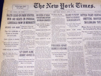 1932 APRIL 25 NEW YORK TIMES - NAZIS LEAD IN FOUR STATES - NT 4088