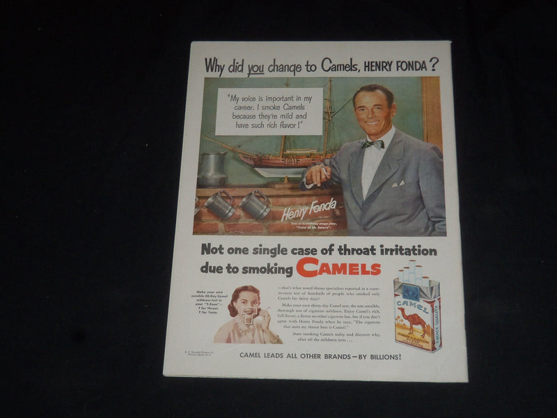 1951 DECEMBER 29 COLLIER'S MAGAZINE - HENRY FONDA AD ON BACK COVER - SP 8387