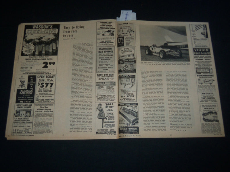 1964 MAY 24 THE INDIANAPOLIS STAR SUNDAY MAGAZINE SECTION - AUTO RACING- NP 3787