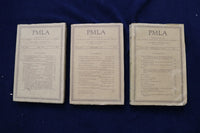 1943 PUBLICATIONS OF THE MODERN LANGUAGE ASSOC. OF AMERICA(PMLA)-LOT OF 3-O 3431