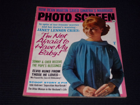 1967 FEBRUARY MOVIELAND MAGAZINE - JANET LENNON FRONT COVER - E 13699