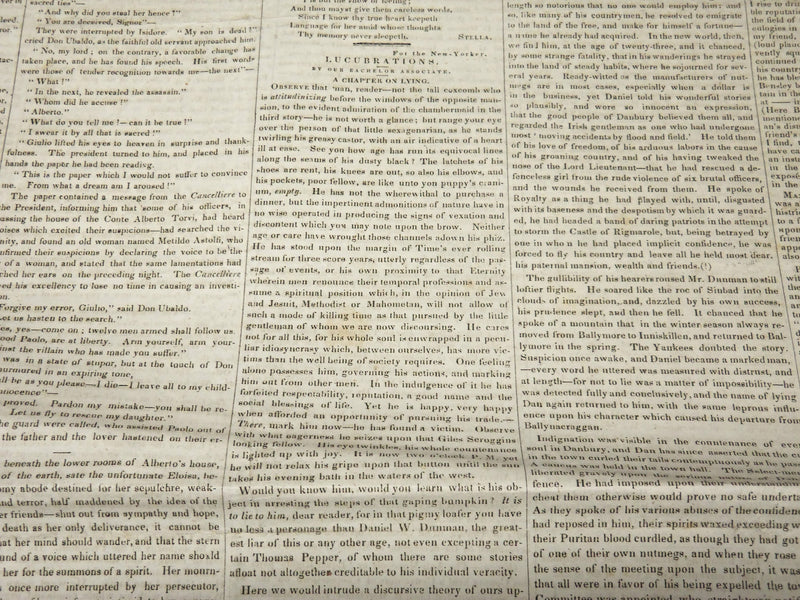1836 OCTOBER 15 & 22 THE NEW YORKER NEWSPAPER LOT OF 2 ISSUES - NP 4868