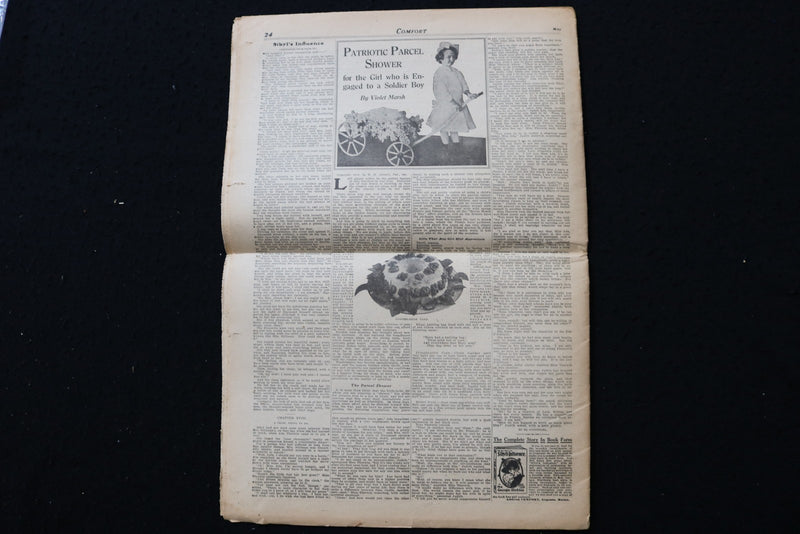 1918 MAY COMFORT NEWSPAPER - K 2949