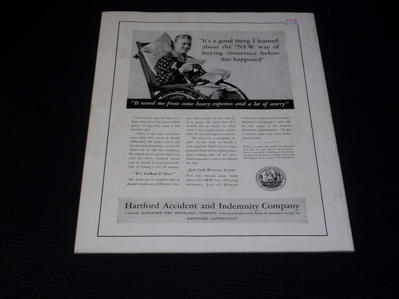 1939 SEPTEMBER TRAVEL MAGAZINE - BEAUTIFUL FRONT COVER - E 2672