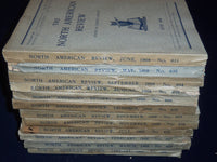 1908 NORTH AMERICAN REVIEW LOT OF 12 COMPLETE YEAR - STORIES/ARTICLES - WR 663