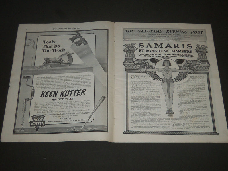 1906 MAY 5 THE SATURDAY EVENING POST MAGAZINE - ILLUSTRATED COVER- SP 974