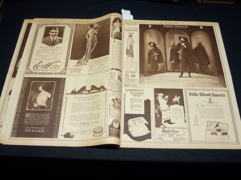 1922 APRIL 9 NEW YORK TIMES PICTURE SECTION NO. 4-7 - NICE PHOTOS - NT 8856