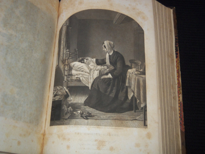1857 THE LADIES' REPOSITORY MAGAZINE BOUND VOLUME - NICE ENGRAVINGS - KD 7885