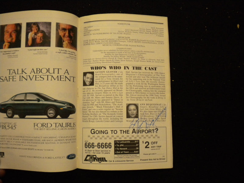 1997 BRING IN 'DA NOISE BRING IN 'DA FUNK PLAYBILL - 2 SIGNATURES - J 8244
