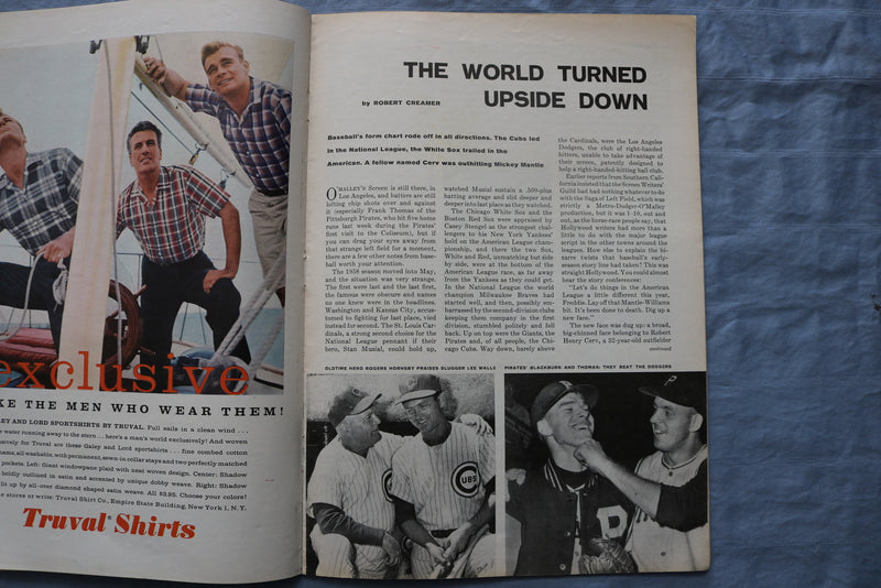 1958 MAY 12 SPORTS ILLUSTRATED MAGAZINE - THE AMERICA'S CUP - ST 5506C