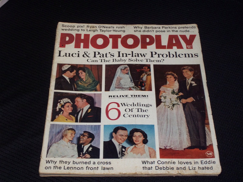 1967 MAY PHOTOPLAY MAGAZINE - LUCI & PAT WEDDING FRONT COVER - E 871