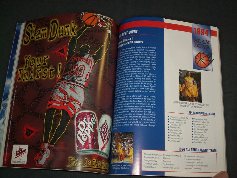 1999 DEC 26-30 SLAM DUNK TO BEACH NATIONAL HOLIDAY BASKETBALL MEDIA GUIDE-J 3861