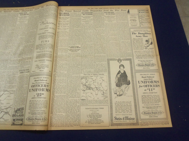1918 AUGUST 18 NEW YORK TIMES - JOYCE KILMER SLAIN ON THE WEST FRONT - NT 9207