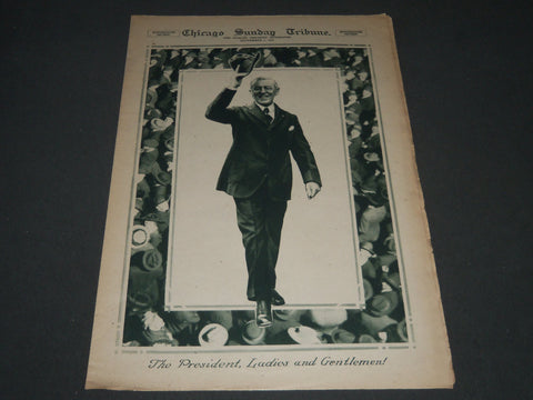 1918 SEPT 1 CHICAGO SUNDAY TRIBUNE ROTO SECTION - PRESIDENT WILSON - NP 2575