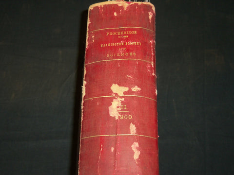 1900 WASHINGTON ACADEMY OF SCIENCES PROCEEDINGS VOLUME NO. 2 - PLATES - KD 5909