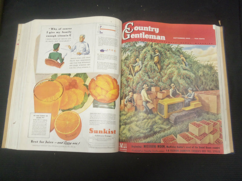 1942 JANUARY-DECEMBER COUNTRY GENTLEMAN BOUND MAGAZINE VOLUME - R 729L