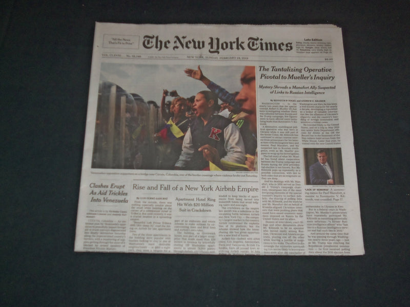 2019 FEBRUARY 24 NEW YORK TIMES - TANTALIZING OPERATIVE PIVOTAL TO MULLER