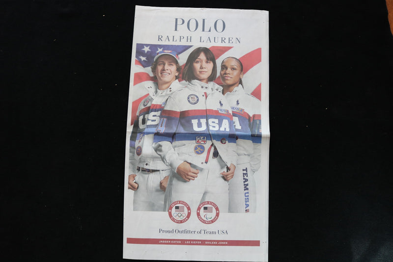 2024 POLO RALPH LAUREN TEAM USA NEWSPAPER ADVERTISEMENT SECTION - E 26433