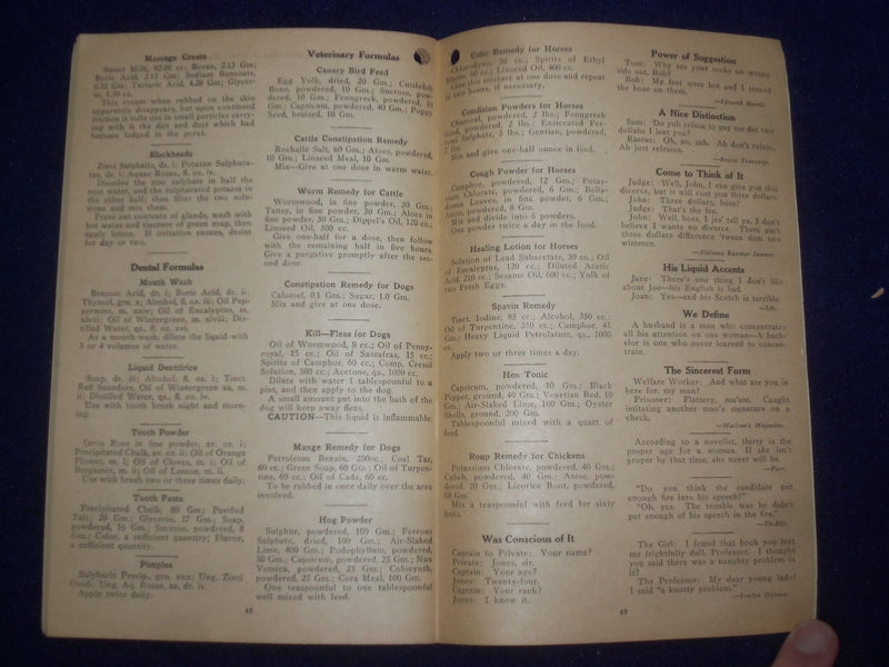 1930 N.A.R.D. ALMANAC SOFTCOVER BOOK - DRUG STORE REFERENCE BOOK - J 9656