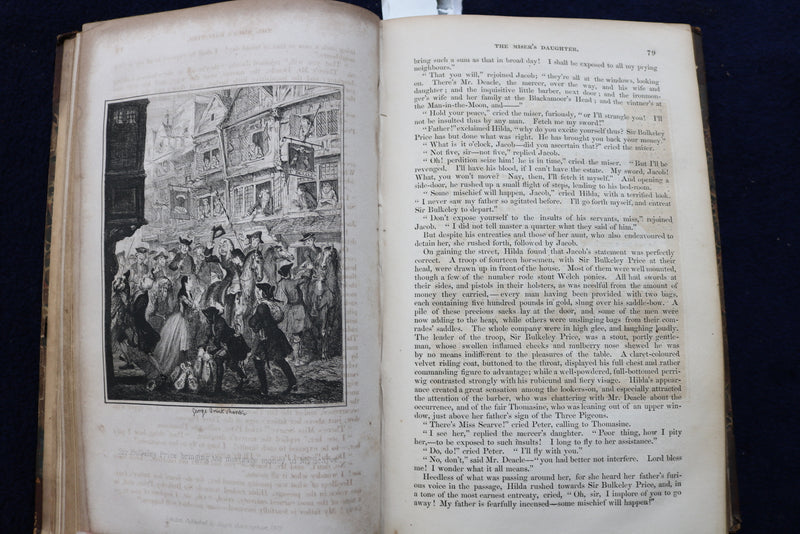 1872 AINSWORTH'S MAGAZINE, VOLUME I HARDCOVER BOOK BY WILLIAM AINSWORTH- KD 9455