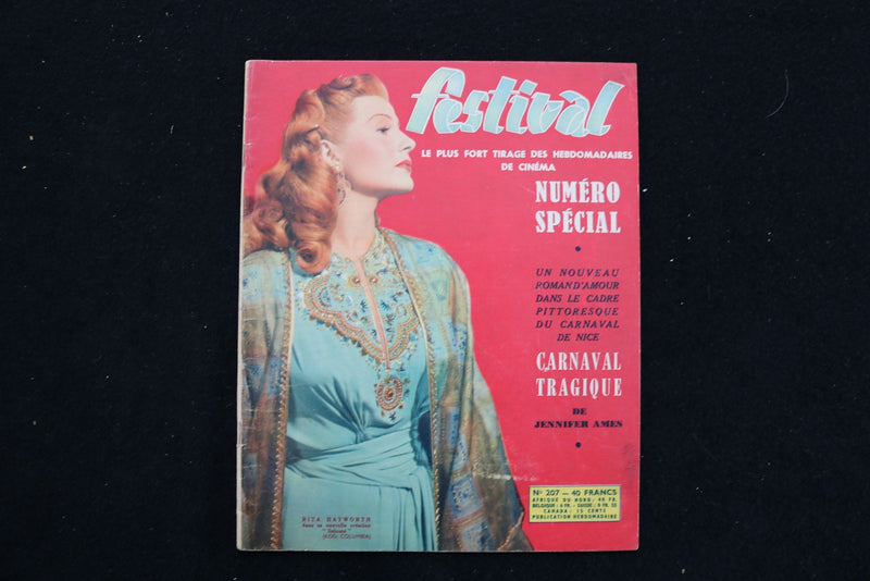 1953 FESTIVAL MAGAZINE - RITA HAYWORTH COVER - E 25941