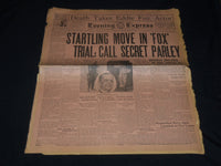 1928 FEBRUARY 16 LOS ANGELES EVENING EXPRESS NEWSPAPER EDDIE FOY DEAD - NP 748