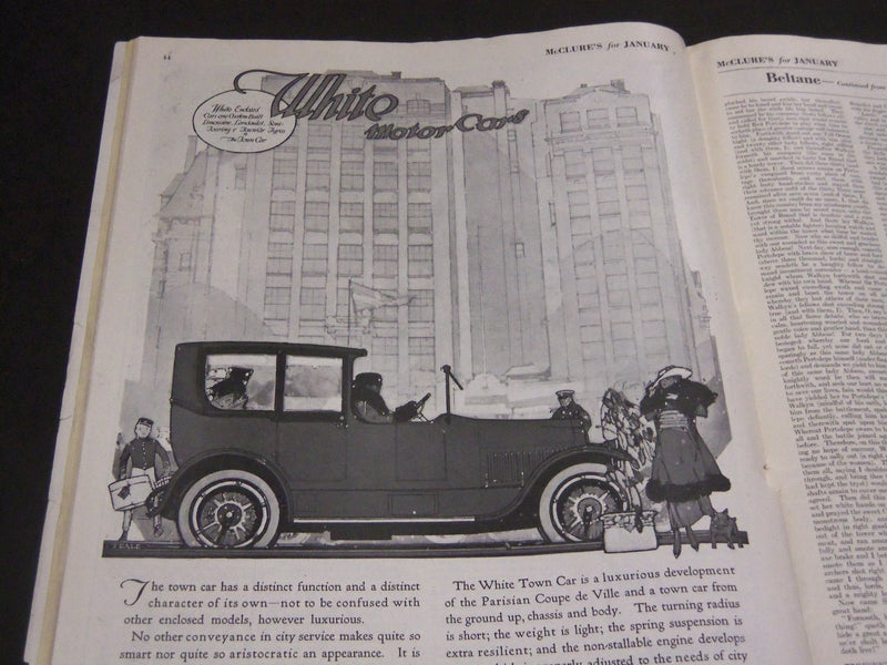 1916 JANUARY MCCLURE'S MAGAZINE - J. M. FLAGG ILLUSTRATIONS - NICE ADS - ST 6934
