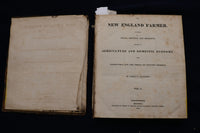 1822-1823 NEW ENGLAND FARMER BOUND VOLUME #1 - KD 9537