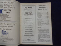 1976 JAN 24 COLLEGE BASKETBALL PROGRAM- PURDUE UNIV VS. UNIV MICHIGAN - SP 1533Q