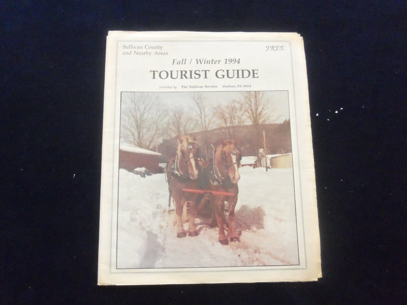 1990-1998 SULLIVAN COUNTY (PA) COUNTY TOURIST GUIDE - LOT OF 5 - NP 6220