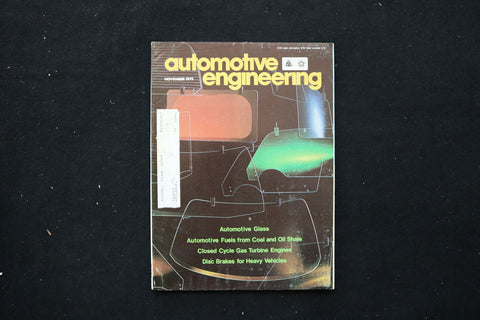 1975 NOV AUTOMOTIVE ENGINEERING MAGAZINE - AUTOMOTIVE GLASS COVER - SP 4201J