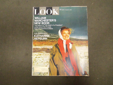 1968 AUGUST 6 LOOK MAGAZINE - KATHERINE HEPBURN - ST 2924