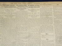 1920 NOVEMBER 5 NEW YORK TIMES - HARDING HAS ELECTORAL VOTE OF 404 - NT 8445