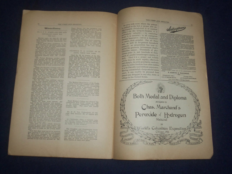 1894 FEBRUARY 3 THE TIMES AND REGISTER - PHILADELPHIA, PA - J 6433